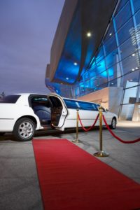 Germany, Munich, stretched limousine at the front of BMW Welt Germany, Munich, stretched limousine at the front of BMW Welt